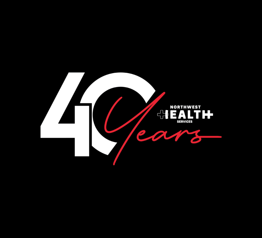 40 Year Logo Black Back